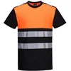 Image de Portwest - Tee-Shirt Manches Courtes Haute visibilité PW3 2XL - Noir/Orange