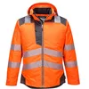 Image de PORTWEST Parka HV PW3 Orange/Gris 2XL - Vêtements haute visibilité