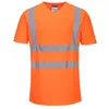 Image de Portwest - Tee-Shirt col en V avec empiècements latéraux en Maille aérée M - Orange