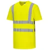 Image de Portwest - Tee-Shirt col en V avec empiècements latéraux en Maille aérée L - Jaune