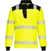 Image de Portwest Sweatshirt Demi-Zippé PW3 Hi-Vis Jaune/Noir 2XL - Vêtements Haute visibilité