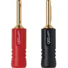 Image de Fiches bananes QED Banane Screwloc 1880 (lot de 4 : 2 rouges / 2 noires)