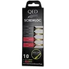 Image de QED Banane Screwloc 1885 (lot de 10 : 5 rouges / 5 noires)