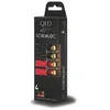 Image de QED   Screwloc 6 mm   10 mm Plaqué Or De Pelle (2 Rouge/2 Noir)