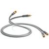 Image de QED Performance Audio 40i Câble audio stéréo RCA pour connecter 2 connecteurs phono à 2 téléphones avec technologie Solid Complementary Conductor  et connecteurs RCA Anamate  3 m Noir