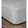 Image de LOVELY HOME Drap Housse 100% coton 90x190x30 cm gris clair