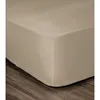 Image de LOVELY HOME Drap Housse 100% coton 180x200x30 cm beige