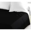 Image de Drap Plat - LOVELY HOME - 100% coton - 180 x 290 cm - Noir