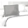 Image de LOVELY HOME Lot de 2 Taies dOreillers 100% coton 50x70 cm - Gris clair