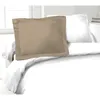 Image de LOVELY HOME Lot de 2 Taies dOreillers 100% coton 50x70 cm - Beige