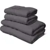 Image de Lot de 4 serviettes - LOVELY HOME - 2 Serviettes 50 x 100 cm + 2 Draps de douche 70 x 140 cm - Gris anthracite