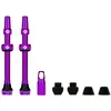 Image de Muc-Off Valves Presta Tubeless - 60 mm - Valves de Vélo Anti-Fuite de Qualité Supérieure avec Outil Démonte-Obus de Valve Intégré - Violet