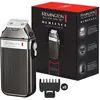 Image de Remington Tondeuse Barbe [Design Vintage Premium] Heritage (Lames Acier Inoxydable Auto-Affûtées, 8 Sabots 1,5-15 mm, Secteur/Sans fil 60min, Charge Rapide USB, Pochette) Tondeuse MB9100