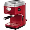 Image de Russell Hobbs Machine expresso [Porte-filtre, Thermobloc] Retro Rouge (Pression 15 bars, réservoir d'eau amovible 1,1 L, buse à vapeur et à mousse de lait, Chauffage de tasses) Machine à café 28250-56
