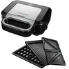 Image de Russell Hobbs Appareil Croque Monsieur [Multifonction 3en1] Creations (extra profondes pour sandwich épais, gaufrier, panini, 3 plaques antiadhésives & sans BPA, nettoyage facile) 26810-56