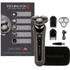 Image de Remington Rasoir rotatif X9 (système de coupe hybride SynX: rotatif & grille, rasage humide & sec, tondeuse précision, lames flexibles, pivotball 360°, mode turbo, Techn, Shave-Learn, USB) XR1795
