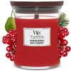Image de WoodWick bougie parfumée moyenne avec mèche en bois crépitante | Baies Pourpres | Jusqu'à6pk0 heures de combustion