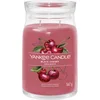 Image de Yankee Candle Signature bougie parfumée Cerise Griotte ; Grande bougie jarre longue durée ; Mélange de cires de soja