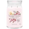Image de Yankee Candle Signature   Grande bougie parfumée | Cerise rose et vanille avec double mèche | Mélange de cire de soja à combustion longue | Cadeau parfait pour femme
