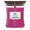 Image de WOODWICK Bougie sablier moyenne Jar Wild Berry & Beets parfum maison d'intérieur
