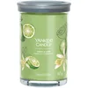 Image de Yankee Candle Signature Candle Bougie parfumée | Grande bougie parfumée vanille citron vert avec double mèche | Bougie en cire de soja à combustion longue | Cadeau parfait pour femme