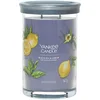 Image de Yankee Candle Signature   Grande bougie parfumée | Thé noir et citron avec double mèche | Mélange de cire de soja à combustion longue | Cadeau parfait pour femme