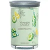Image de Yankee Candle Signature Bougie parfumée | Grande bougie parfumée au concombre et à la menthe avec double mèche | Bougie à combustion longue en cire de soja | Cadeau parfait pour femme