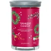 Image de Yankee Candle Grande bougie parfumée en pot de fleur de Winterberry