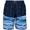 Image de Trespass Short de bain mi-long pour homme à séchage rapide Taille élastique avec cordon de serrage Orman, bleu marine, S