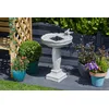 Image de Smart Garden - 1170006 - Fontaine à plumes - Blanc - Bain d'oiseaux à énergie solaire avec impressionnante finition en pierre vieillie - Installation facile
