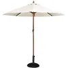 Image de Bolero - Parasol rond à poulie pour terrasse et jardin, 3 m de diamètre, Couleur : Crème, Dimensions : 2,52 m (H) x 3 m (Ø), Socle vendu séparément (FS231) | CB516