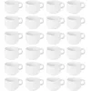 Image de Olympia Athena Tasses empilables 200ml (lot de 24), porcelaine blanche, résistantes aux éclats, compatibles avec la soucoupe CC202, passent au micro-ondes/lave-vaisselle, CC200