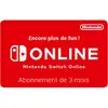 Image de Carte cadeau Switch Online 3 mois NINTENDO