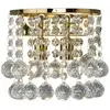 Image de Searchlight Applique Hanna avec sphères de cristal, dorée