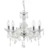 Image de Searchlight Lustre Marie Therese, transparent, à 5 lampes