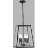Image de Searchlight Suspension Lantern, noire, à quatre lampes
