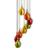 Image de Searchlight Suspension Vibrant 8 lampes, abat-jours colorés