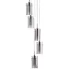 Image de Searchlight Suspension Duo 2, verre fumé/chromé à 5 lampes