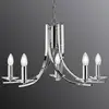 Image de Searchlight Suspension Ascona élégante 5 flammes chrome