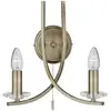 Image de Searchlight Applique murale Ascona style antique laiton 2 fl.
