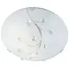 Image de Searchlight Plafonnier en verre Flush Flower, Ø 30 cm