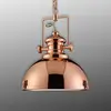 Image de Searchlight Suspension Metal, design industriel, couleur cuivre