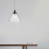 Image de Searchlight Suspension Pyramid, noir/clair, verre, Ø 29 cm, E27