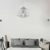 Image de Searchlight Suspension Geometric Cage chromée