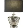 Image de Network Lampe de table Base décorative chromée avec abat-jour ovale noir