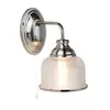 Image de Searchlight Applique Bistro II argentée/verre rainuré