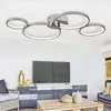 Image de Searchlight Plafonnier LED Solexa, aspect chromé