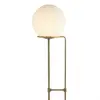 Image de Searchlight Lampadaire Sphere laiton ancien avec sphère verre