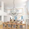 Image de Searchlight Suspension Cube avec abat-jour cage
