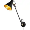 Image de Searchlight Applique 6302 en métal, noir-doré